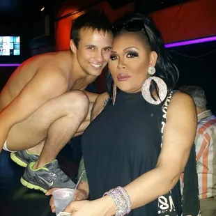 a man and a woman posing for a picture
