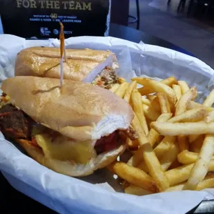 Meatball sub, the standard fair