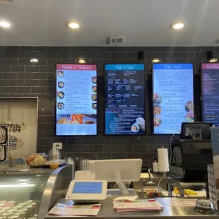 interior, sushi and sashimi