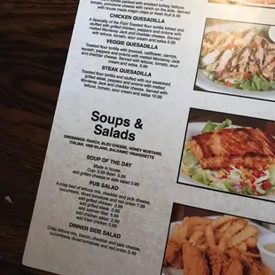 Menu, January 2018