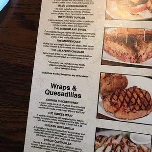 Menu, January 2018