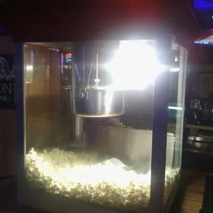 George we got a new popcorn machine!