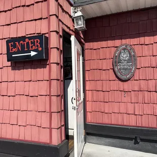 The entrance