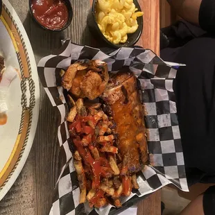 Fried Shrimp and Ribs