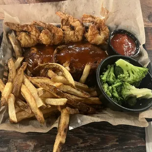 Rib &amp; Shrimp