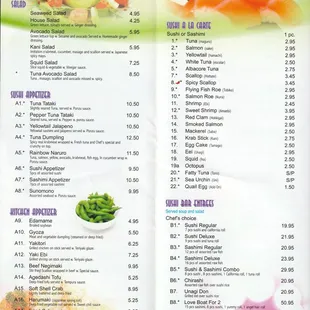 Their brochure/menu - page 1 of 4