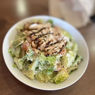 Caesar salad with grilled chicken