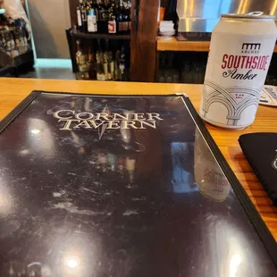 menu and drink