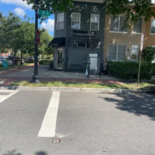 The entrance of deli