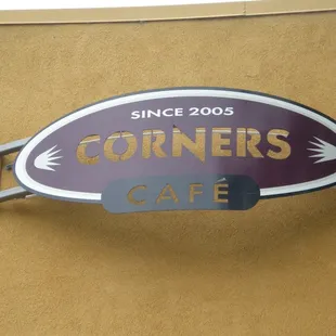 Corners Cafe Sign