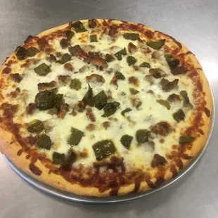 June pizza of the month meatball pizza yumm