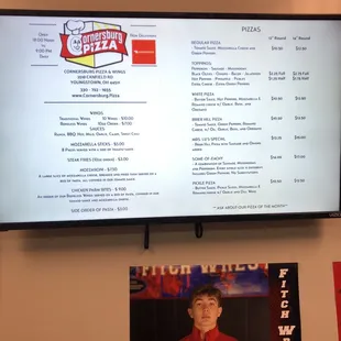 Menu, as of 1/29/21.