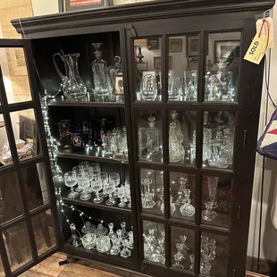 Don't let the bill near this!!! Glasses, goblets, decanters and more