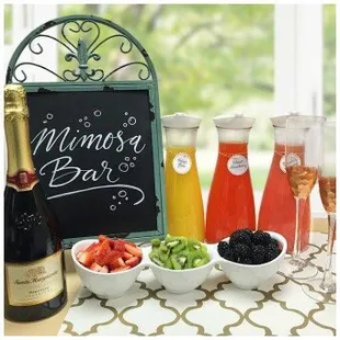 Add a mimosa bar to your next shower