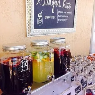 Sangria bars are a great addition to an event
