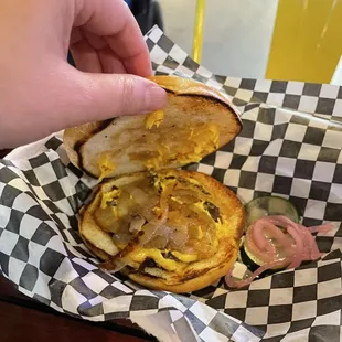 Where's the beef? Smash burger.