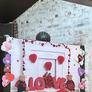 a valentine&apos;s day display