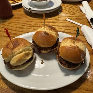 3 Pulled Pork Sliders