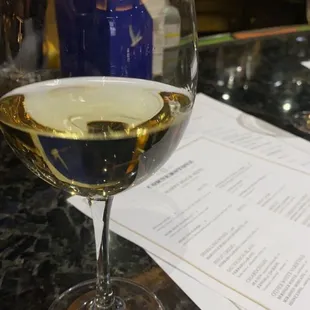 Glass of Riesling