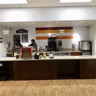 Front service counter