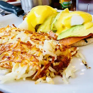 Salmon Avocado Benedict