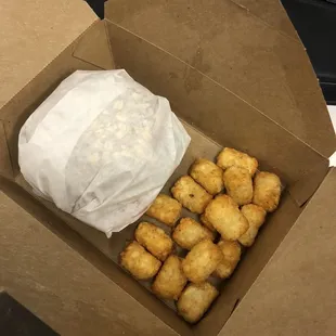 All the tots they give you for $2.10.