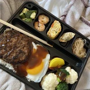Hambak Steak Bento Box