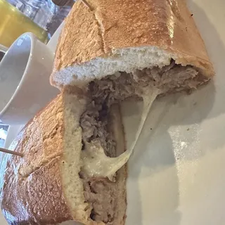Shaved Tri Tip Dip sandwich