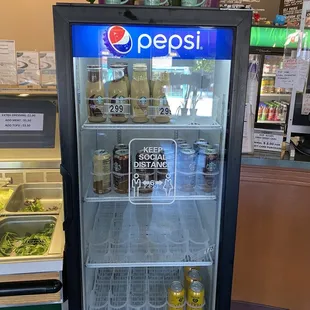 a pepsi fridge