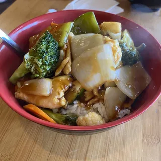Chicken Stir Fry Rice Bowl