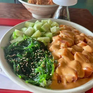 Spicy Salmon Rice Bowl (Raw Salmon)