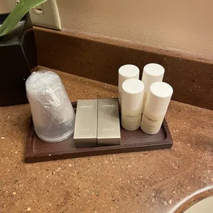 Fine toiletries in the bathroom