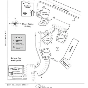 Cornerstone Inn Property Layout - 8 Buildings Downtown Nashville, IN