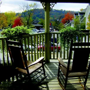 The Common Balcony at the Cornerstone Inn Main Building. A great spot to unwind and relax!
