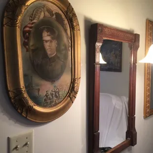 Room theme was American History. Lots of religious references