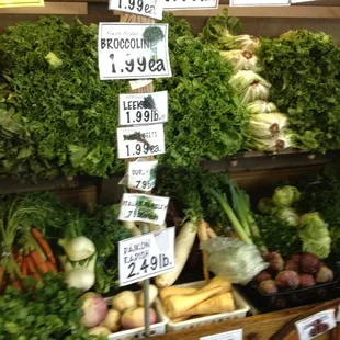 a variety of vegetables