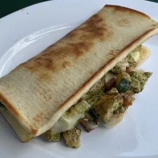Pesto Chicken Flatbread