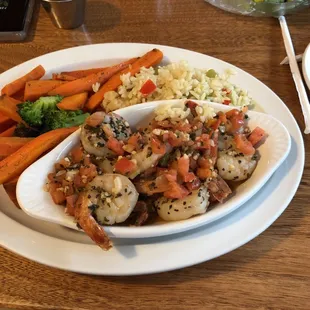 grilled fish, food