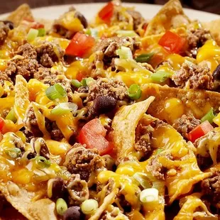 a plate of nachos