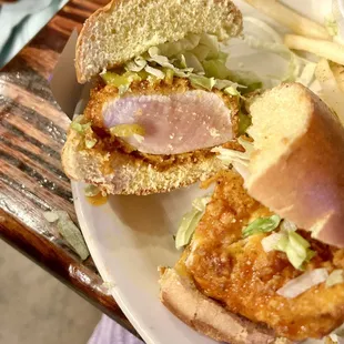 Raw chicken sandwich, only $16