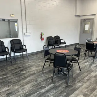 very spacious and clean waiting area