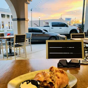 Pasty and beautiful outdoor seating!