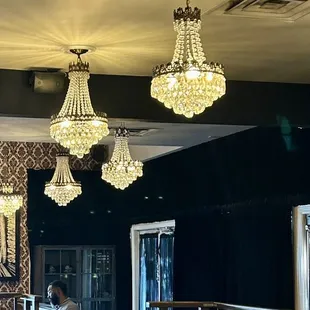 Beautiful chandeliers!