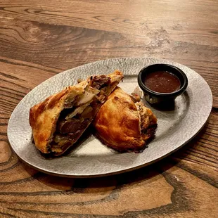 Minted lamb pasty