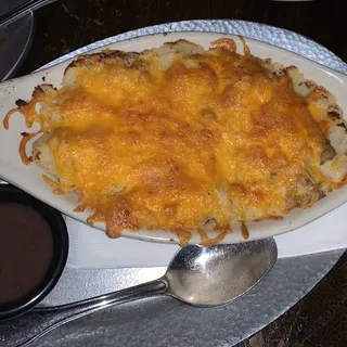 Garlic Mashed Potatoes with Cheese (GF, Available Vegetarian)