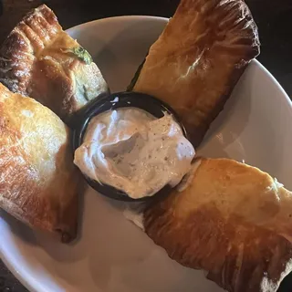 Spanikopita Cocktail Pasties (Vegetarian)