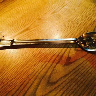 The key fob to access the bathroom outside around the corner. Need your license to get the key!