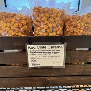 Red chile caramel.