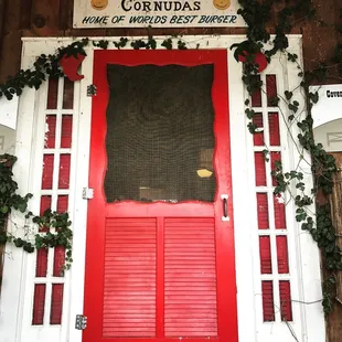 The red door...