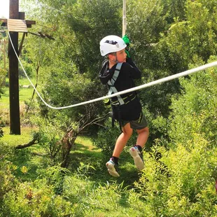 Zip lining